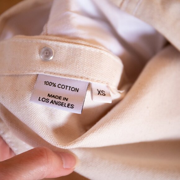 RARE Lykke Wullf Sierra Natural Canvas Overalls NWOT XS/S - Picture 4 of 4